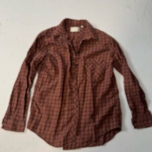 Wilfred Free Casual Button Down Top Womens Small